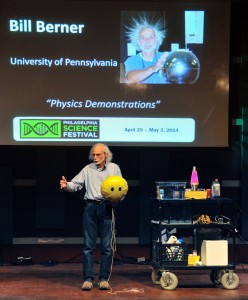 All smiles for Bill Berner's (Lab Director for the Department of Physics and Astronomy) buoyant presentation.