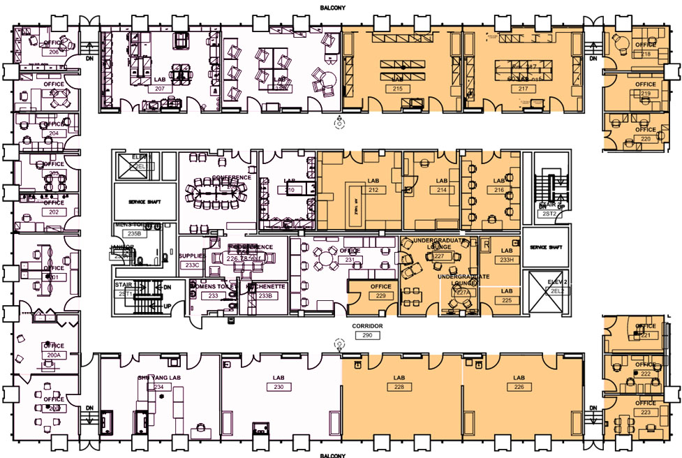 lrsm 2nd floor north construction map