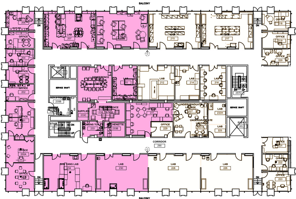 lrsm 2nd floor south construction map