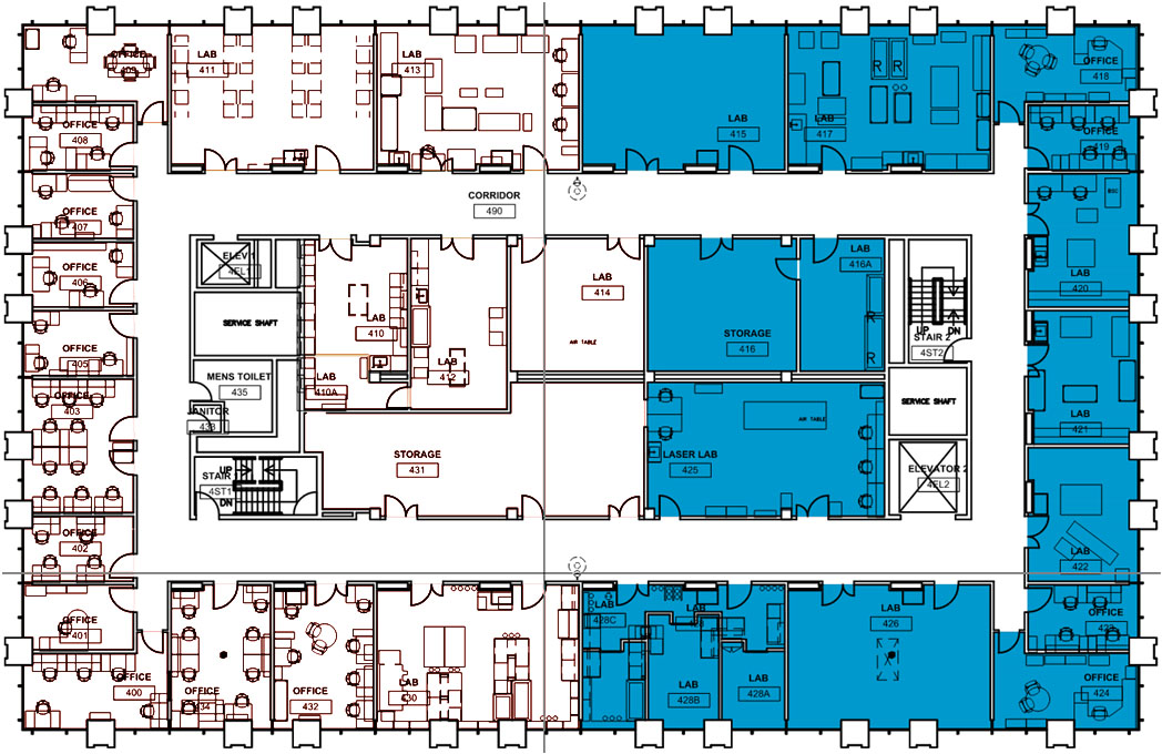 lrsm 4th floor north construction map