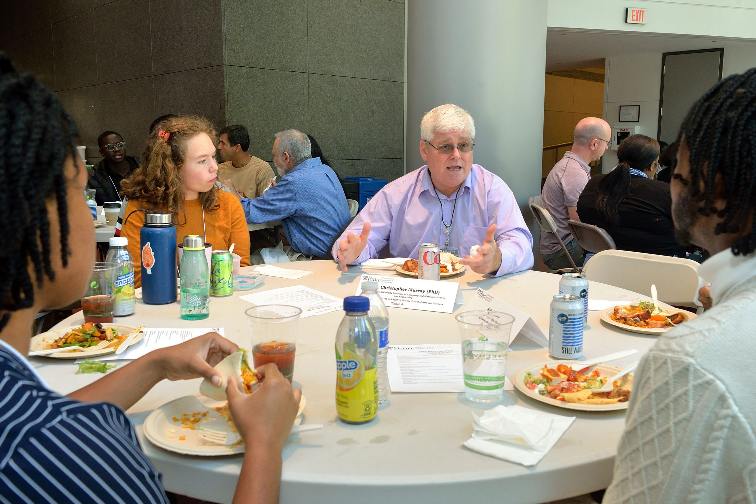 Lunch meet and greet at the DEEPennSTEM event