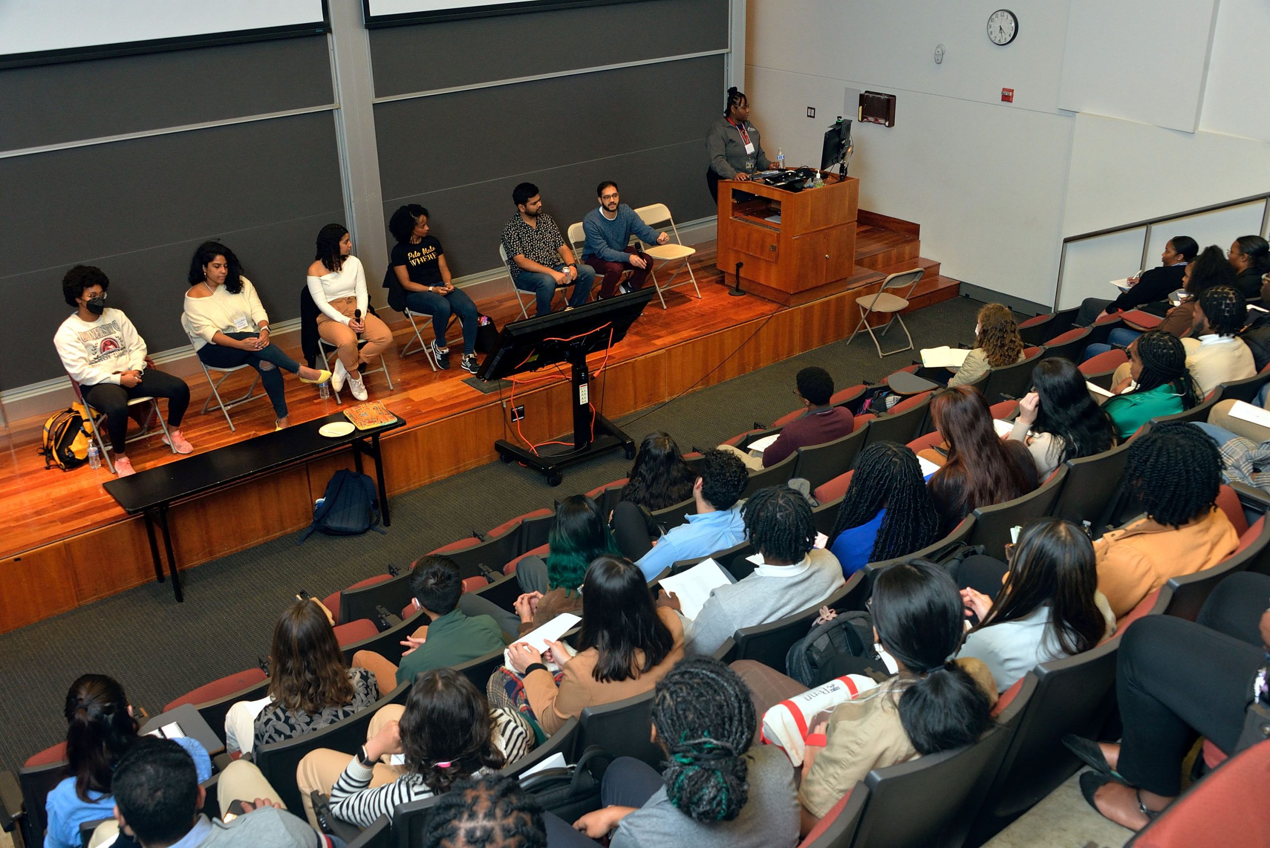 Graduate student panel at the DEEPennSTEM event