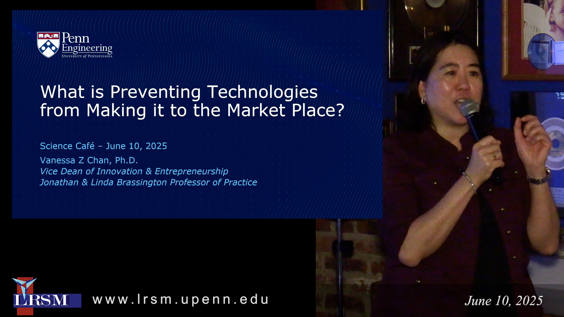 Vanessa Chan Science Café Video thumbnail